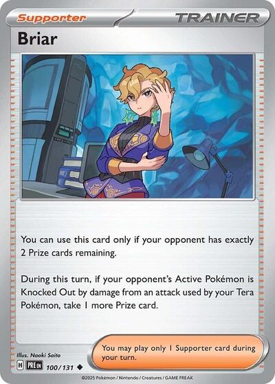 Briar (SV: Prismatic Evolutions) Near Mint Reverse Holofoil