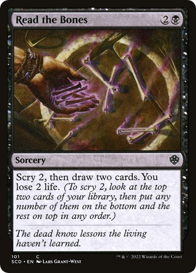 Read the Bones (Commander 2022 Starter Decks) Light Play