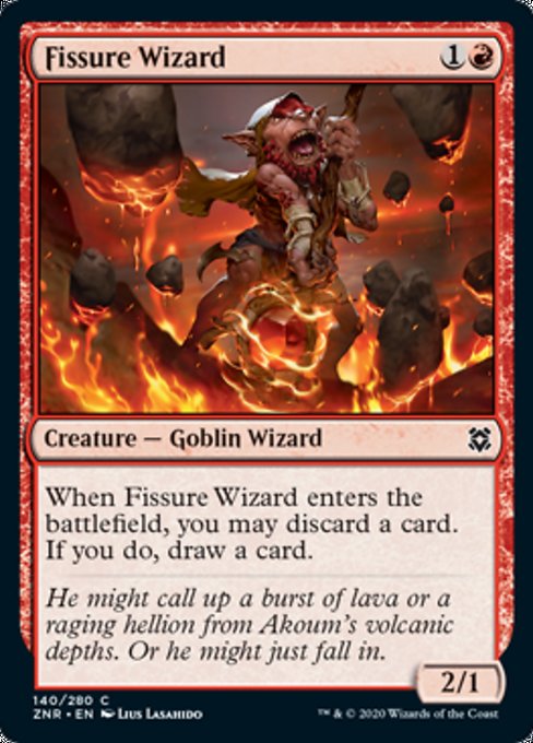 Fissure Wizard (Zendikar Rising) Light Play Foil
