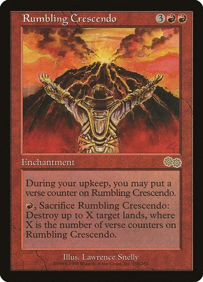 Rumbling Crescendo (Urza's Saga) Light Play