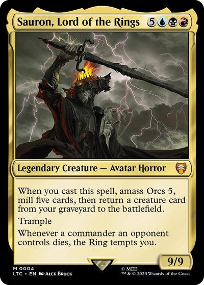 Sauron, Lord of the Rings (Commander: The Lord of the Rings: Tales of Middle-earth) Light Play