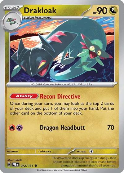 Drakloak (SV: Prismatic Evolutions) Near Mint Reverse Holofoil