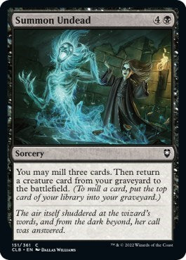 Summon Undead (Commander Legends: Battle for Baldur's Gate) Near Mint Foil