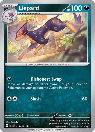 Liepard (Scarlet and Violet: Paradox Rift) Near Mint