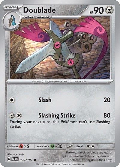 Doublade - 132 (Scarlet and Violet: Paradox Rift) Near Mint Reverse Holofoil