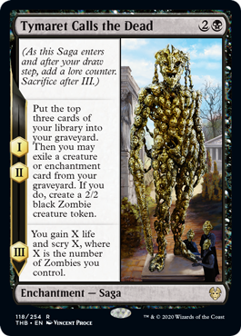 Tymaret Calls the Dead (Theros Beyond Death) Light Play Foil