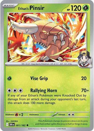 Ethan's Pinsir (SV10: Destined Rivals) Near Mint