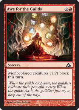 Awe for the Guilds (Dragon's Maze) Light Play Foil