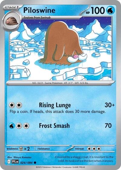 Piloswine (ME02: Phantasmal Flames) Near Mint Reverse Holofoil