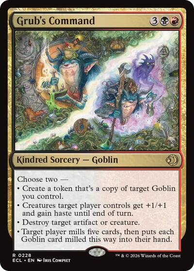 Grub's Command (Lorwyn Eclipsed) Near Mint Foil