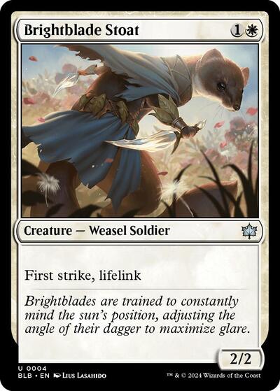 Brightblade Stoat (Bloomburrow) Near Mint Foil