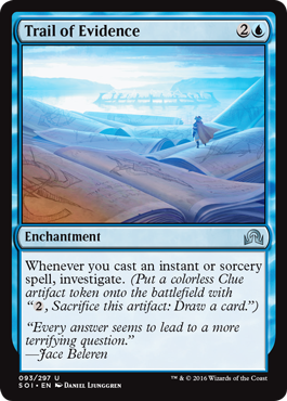 Trail of Evidence (Shadows Over Innistrad) Light Play