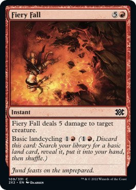 Fiery Fall (Double Masters 2022) Light Play Foil