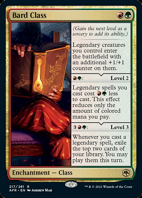 Bard Class (Adventures in the Forgotten Realms) Light Play