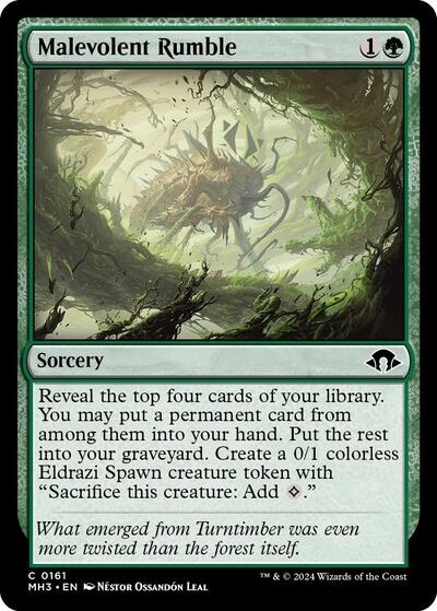 Malevolent Rumble (Modern Horizons 3) Light Play