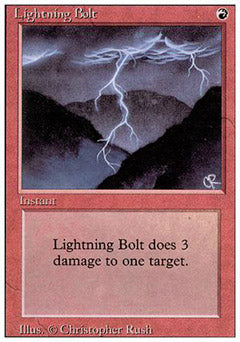 Lightning Bolt (Revised) Light Play