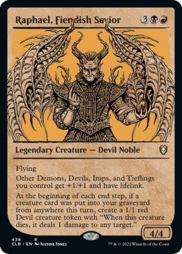 Raphael, Fiendish Savior (Showcase) (Commander Legends: Battle for Baldur's Gate) Light Play Foil
