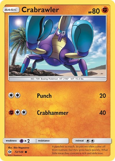 Crabrawler (SM Base Set) Near Mint