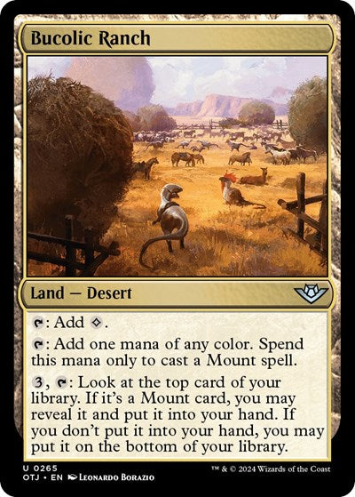 Bucolic Ranch (Outlaws of Thunder Junction) Near Mint Foil