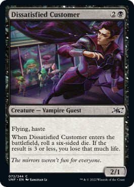 Dissatisfied Customer (Unfinity) Light Play Foil