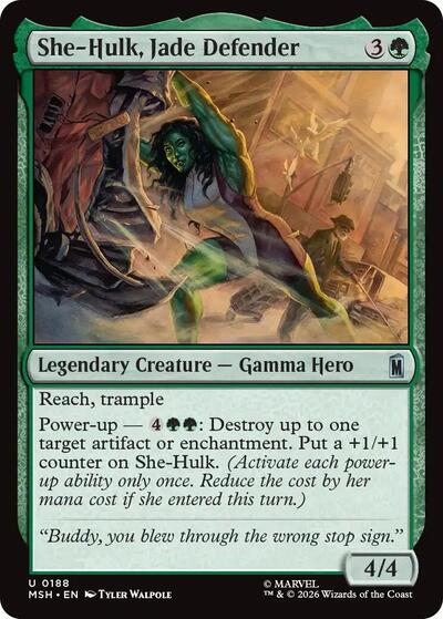 She-Hulk, Jade Defender (Marvel Super Heroes) Near Mint Foil