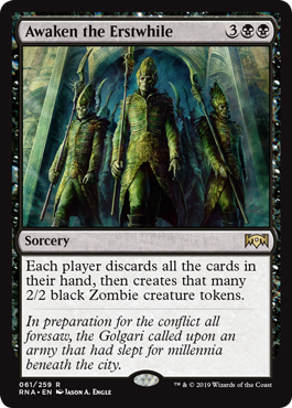 Awaken the Erstwhile (Ravnica Allegiance) Light Play