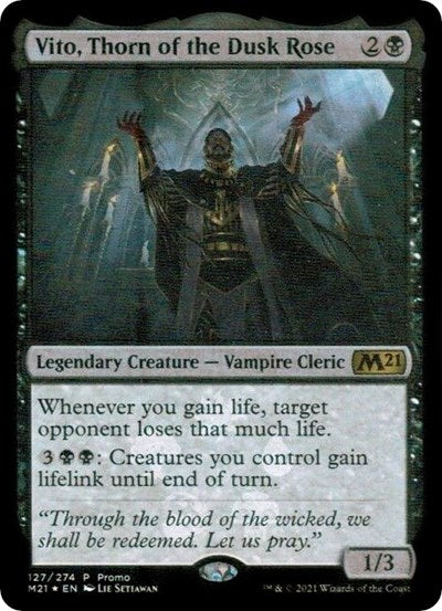 Vito, Thorn of the Dusk Rose (Promos: Media) Light Play Foil