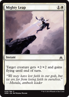 Mighty Leap (Oath of the Gatewatch) Light Play Foil