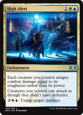 High Alert (Ravnica Allegiance) Light Play Foil