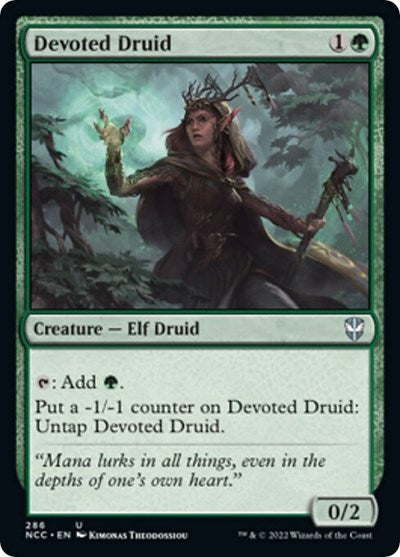 Devoted Druid (Commander: Streets of New Capenna) Light Play