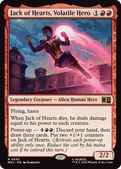 Jack of Hearts, Volatile Hero (Commander: Marvel Super Heroes) Near Mint Foil