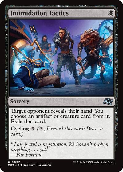 Intimidation Tactics (Aetherdrift) Light Play Foil