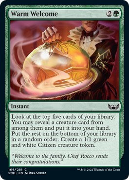 Warm Welcome (Streets of New Capenna) Light Play Foil