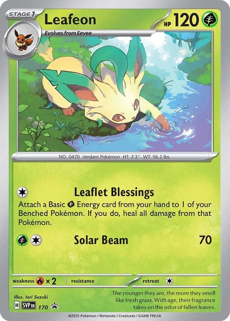 Leafeon - 170 (Cosmos Holo)
