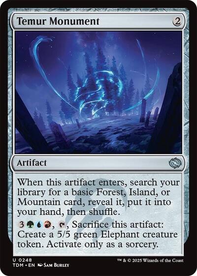 Temur Monument (Tarkir: Dragonstorm) Near Mint Foil
