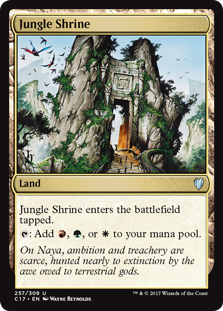 Jungle Shrine (Commander 2017) Light Play