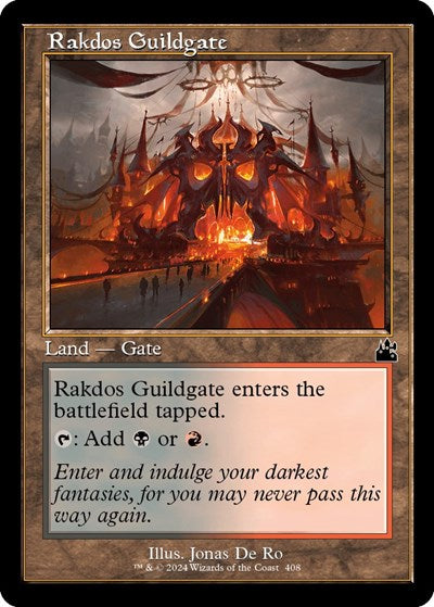 Rakdos Guildgate (Retro Frame) (Ravnica Remastered) Light Play