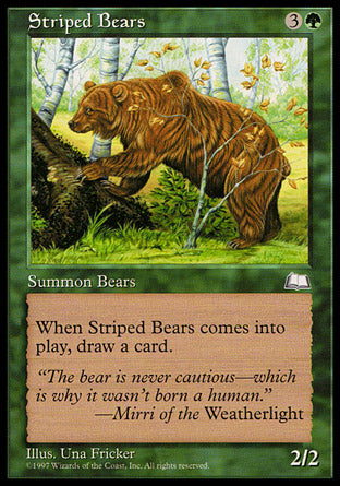 Striped Bears (Weatherlight) Light Play