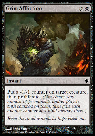 Grim Affliction (New Phyrexia) Light Play