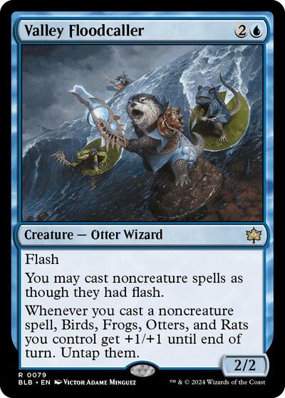 Valley Floodcaller (Bloomburrow) Light Play Foil