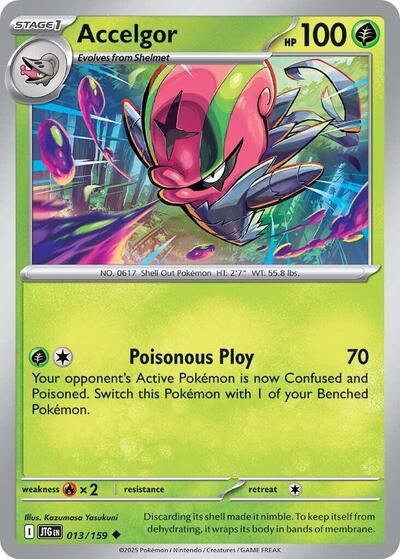 Accelgor (SV09: Journey Together) Near Mint Reverse Holofoil