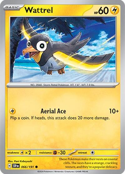 Wattrel (SV08: Surging Sparks) Near Mint Reverse Holofoil