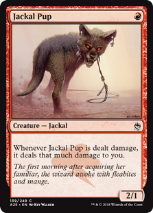 Jackal Pup (Masters 25) Light Play Foil