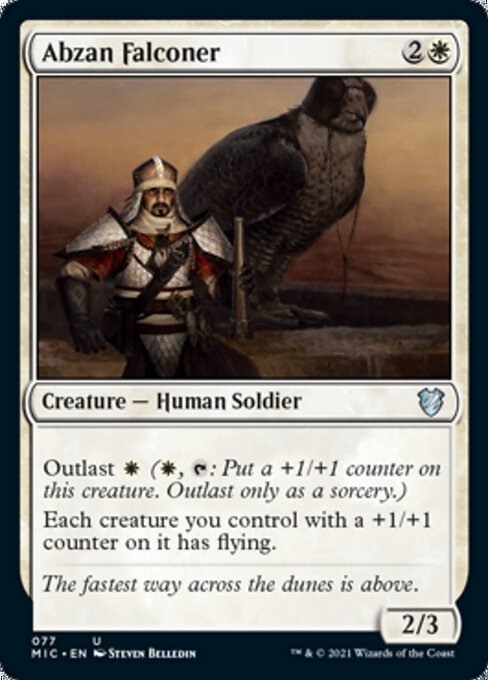 Abzan Falconer (Commander 2021 Midnight Hunt) Near Mint