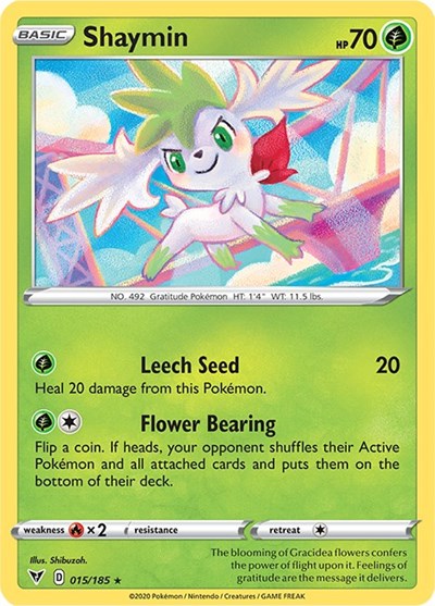 Shaymin (SWSH04: Vivid Voltage) Near Mint Reverse Holofoil