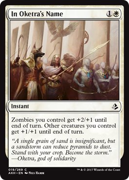 In Oketra's Name (Amonkhet) Light Play Foil
