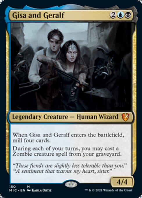 Gisa and Geralf (Commander 2021 Midnight Hunt) Light Play
