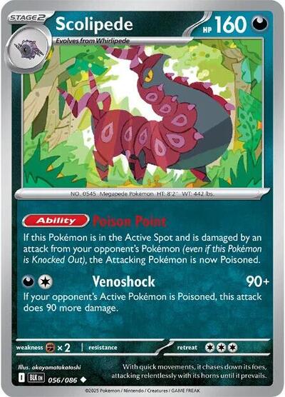 Scolipede (SV: Black Bolt) Near Mint