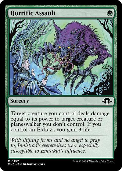 Horrific Assault (Modern Horizons 3) Light Play Foil