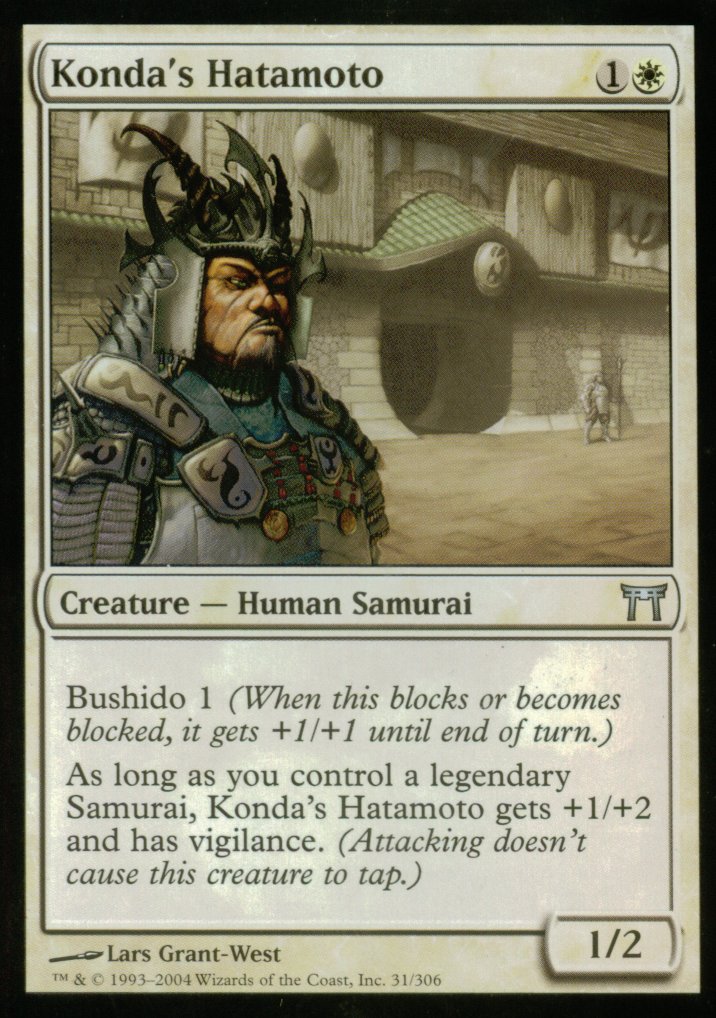 Konda's Hatamoto (Champions of Kamigawa) Light Play